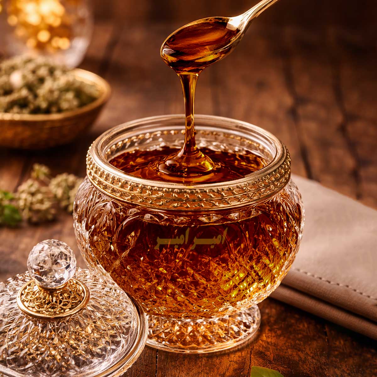 عسل کوهی چهل گیاه امیرامیر