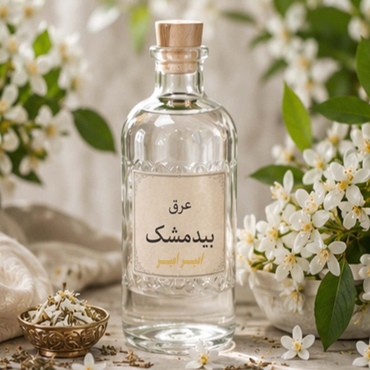 عرق بیدمشک طبیعی 1 لیتری